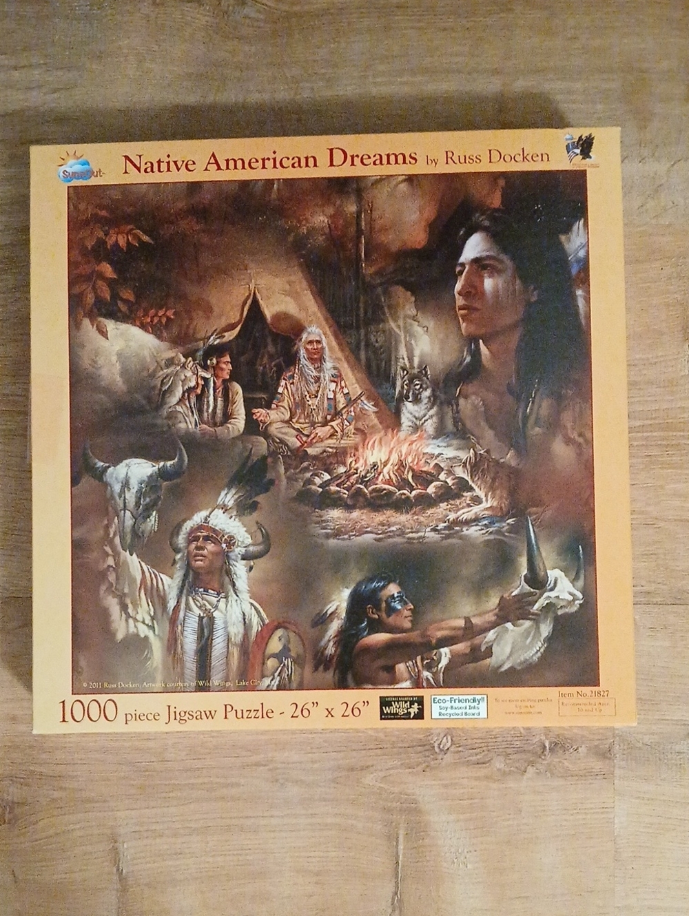 Russ Docken 'Native American Dreams' 1000-Piece Jigsaw Puzzle